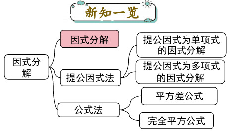 北师大版八年级数学下册第四章 因式分解1 因式分解