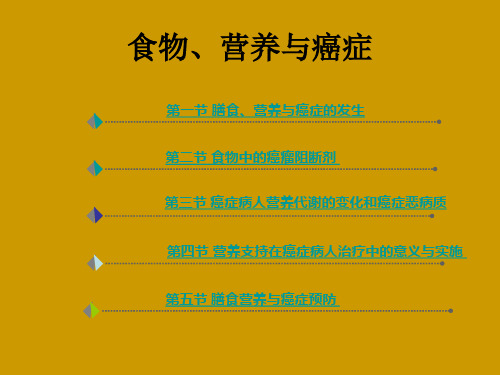 [食疗养生]食物、营养与癌症 PPT课件