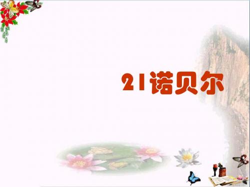 21《诺贝尔》课件1