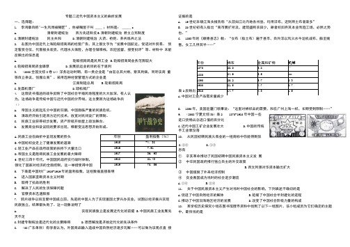 历史必修二人民版专题二历史练习.docx