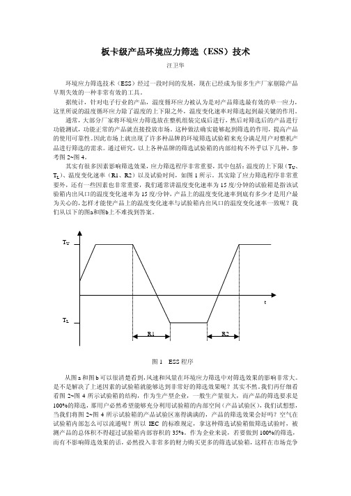板卡级产品环境应力筛选(ESS)技术