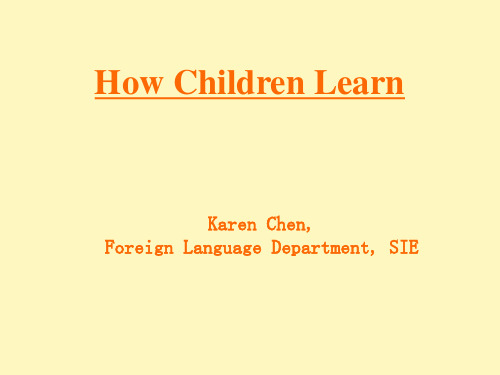 How Children Learn(english)