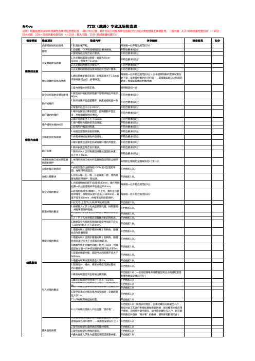 通信工程现场检查