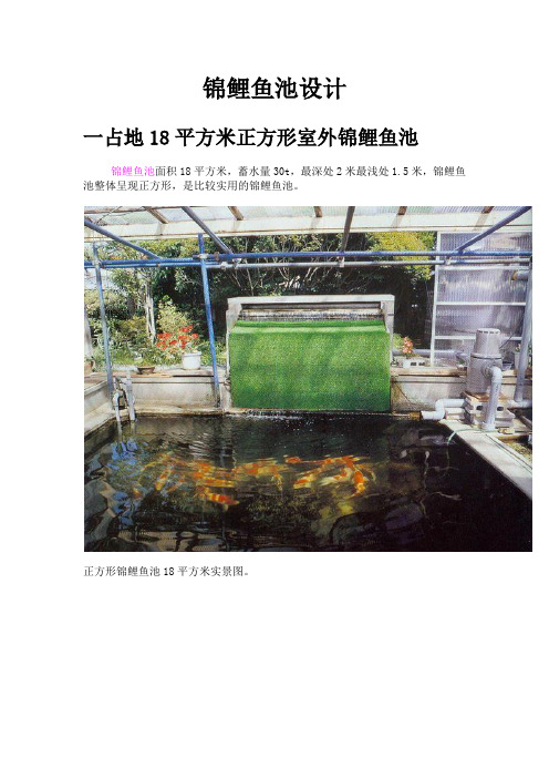 锦鲤池设计图