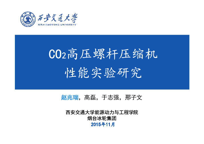 CO2高压螺杆压缩机