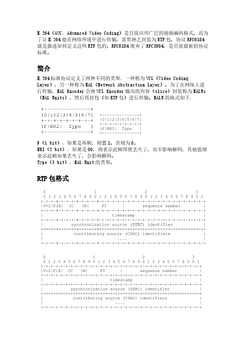 【一文弄懂RFC6184】