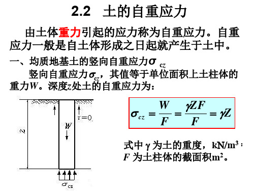 均质土的自重应力二