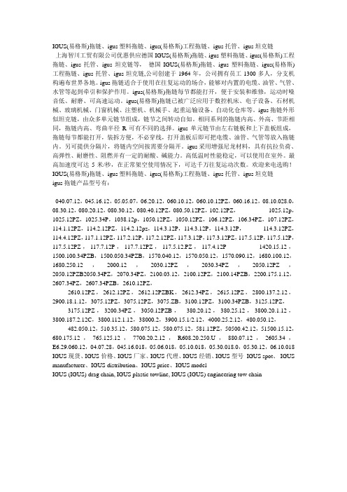 IGUS(易格斯)拖链
