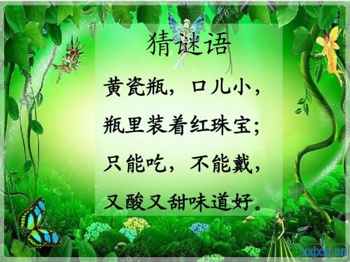 苏教版三年级上册语文石榴课件