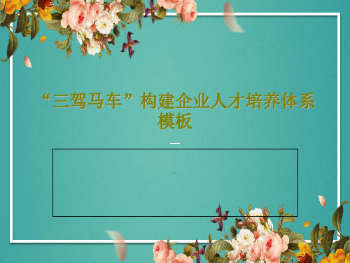 “三驾马车”构建企业人才培养体系模板共70页文档