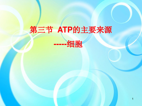 人教版高中生物必修1ATP的主要来源——细胞呼吸(53张)-PPT优秀课件