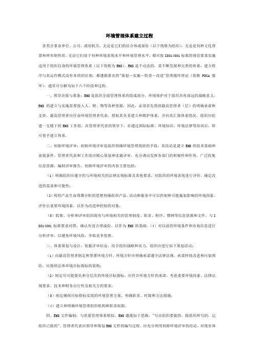 环境管理体系建立过程(1)