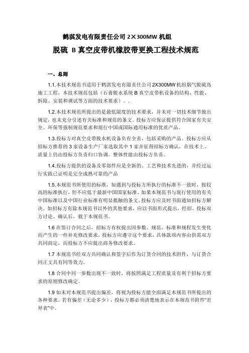鹤淇发电有限责任公司2300MW机组