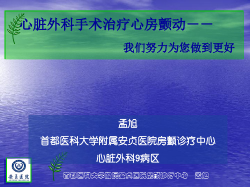 心脏外科手术治疗心房颤动