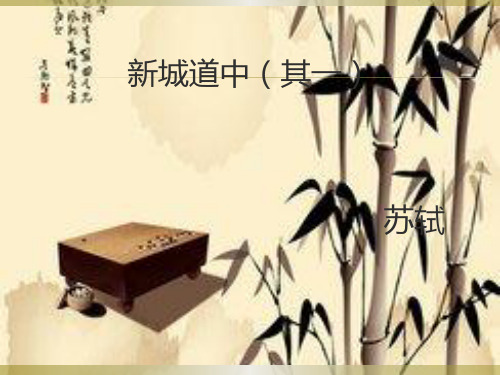新城道中(其一)课件
