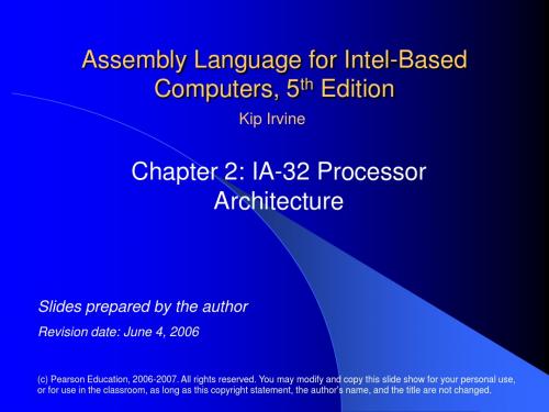 Intel汇编语言程序设计(第五版)chapt_02