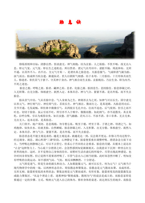 胎息诀