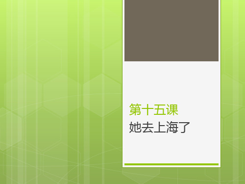 新实用汉语课本件及课后答案