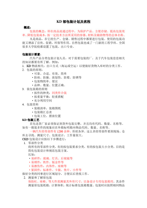 KD包装计划