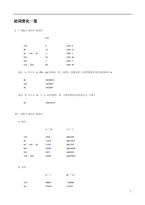 动词(德语)