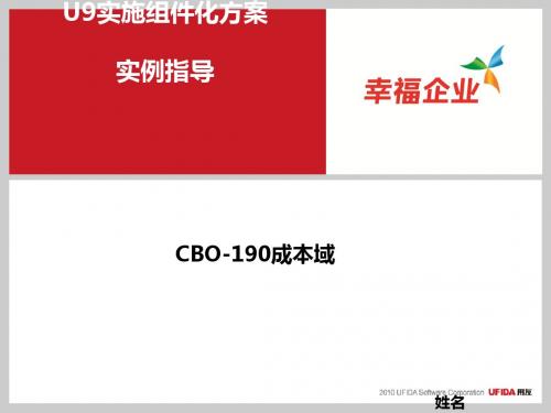 U9实施组件化方案及实例指导(PPT31张)