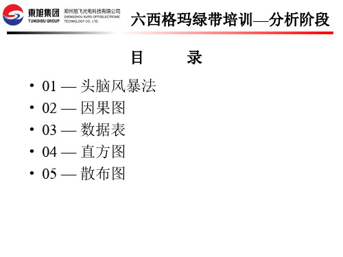 A阶段六西格玛绿带培训教材