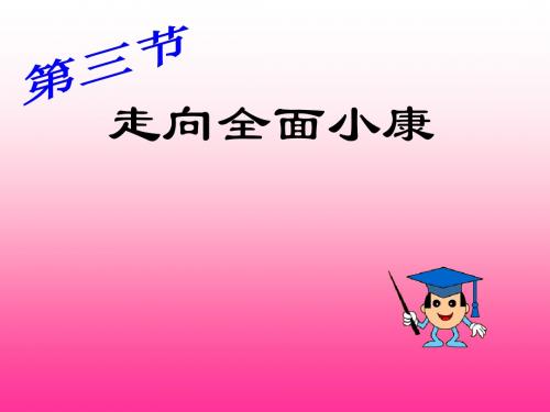 八年级政治  走向全面小康