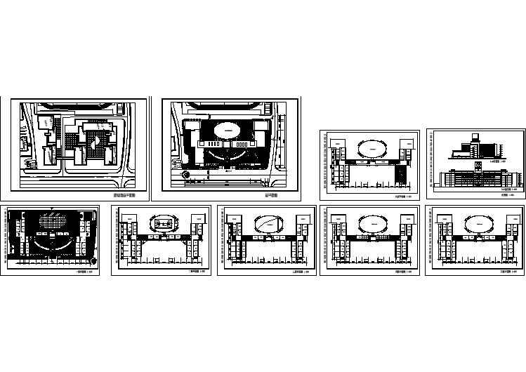 某学校的校园规划设计及各层平面设计