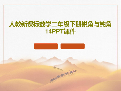 人教新课标数学二年级下册锐角与钝角 14PPT课件16页PPT