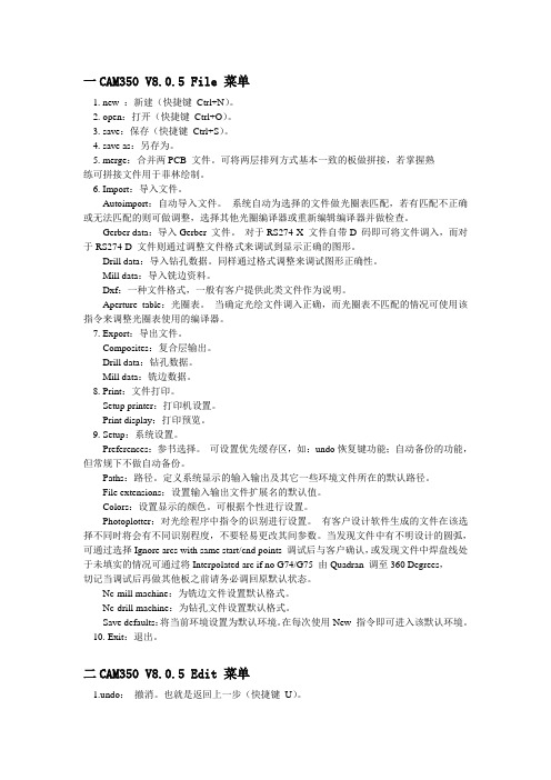 CAM实用知识