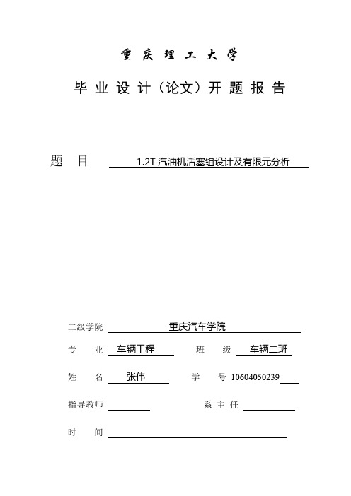 张伟开题报告