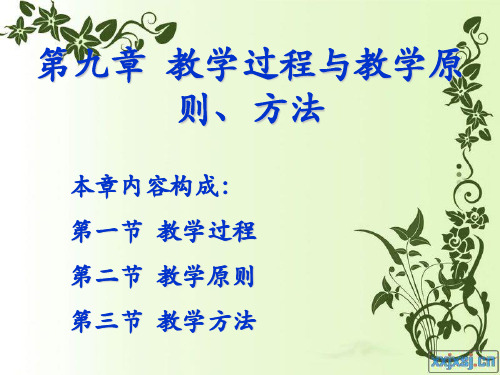 第九章 教学过程与教学原则、方法