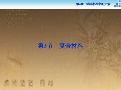 高中化学 第4章 材料家族中的元素 第3节 复合材料优质课件 鲁科版必修1