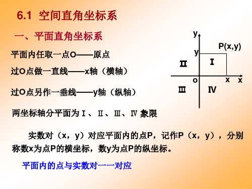 6.1空间解析几何简介