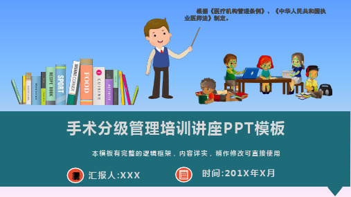 手术分级管理培训讲座PPT模板(图文)