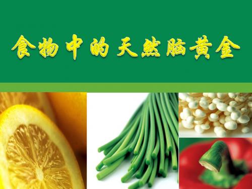 9种食物堪称天然脑黄金