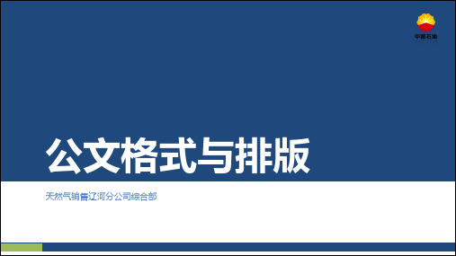 公文格式和排版课件