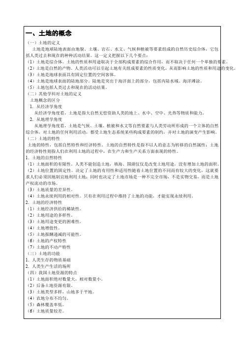 土地管理基础与法规