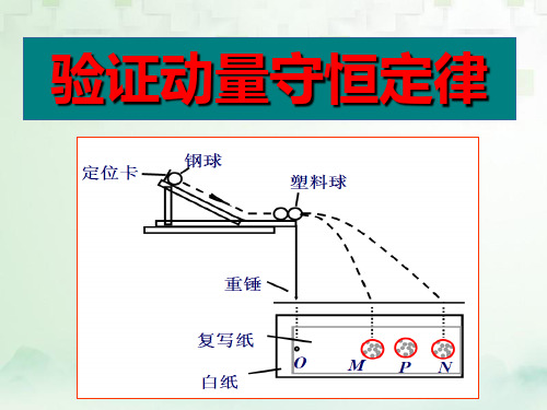 高三物理一轮复习精品课件4：实验十六 验证动量守恒定律