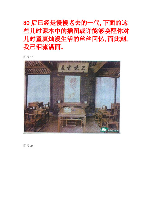 80后小学课本插图