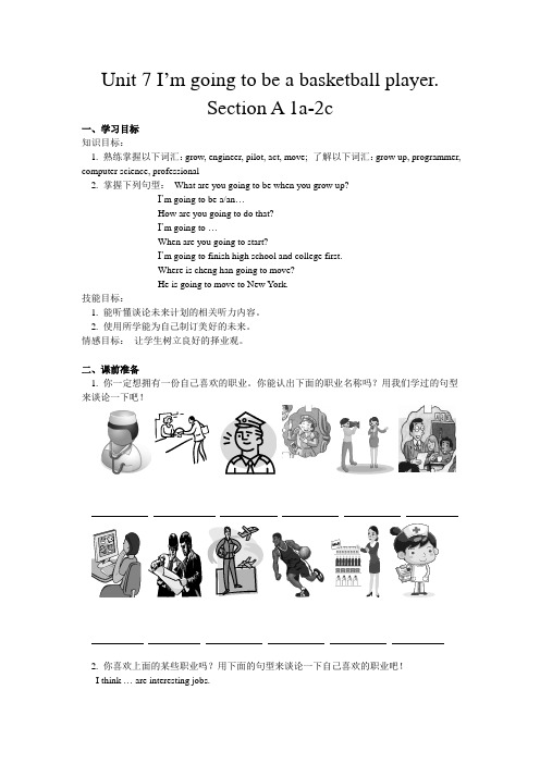 Unit 7 I’m going to be a basketball player