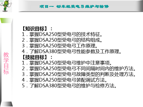 《动车组牵引系统维护与检修》教学课件—02动车组受电弓维护与检修