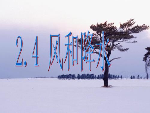 浙教版科学八上2.4《风和降水》ppt课件1