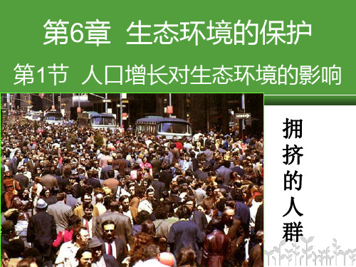 人口增长对生态环境的影响 (共30张PPT)