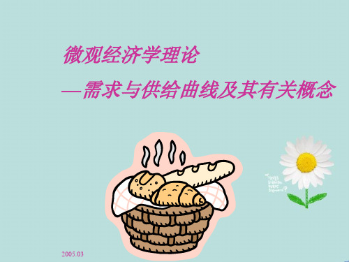 微观经济学理论需求与供给曲线及其有关概念