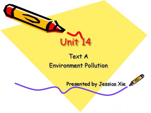 Unit 14 Environment Pollution