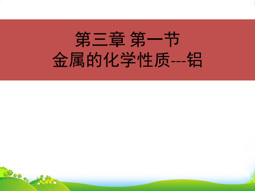 人教版高中化学必修一第三章第一节金属的化学性质 课件(共24张PPT)