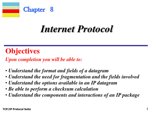 Chapter 8 Internet Protocol (IP)