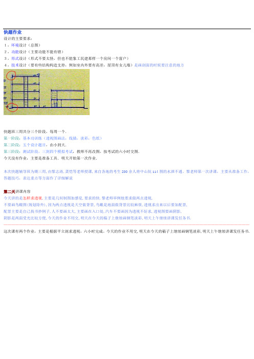 东南大学建筑快题设计总结