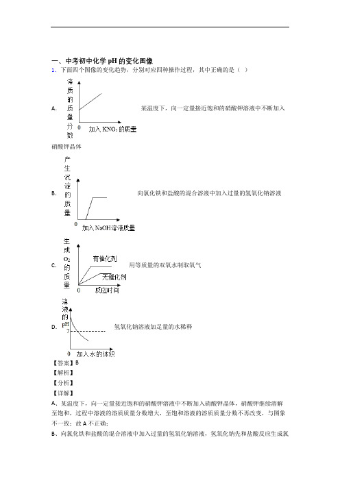 备战中考化学pH的变化图像综合经典题含详细答案